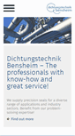 Mobile Screenshot of dichtungstechnik-bensheim.de